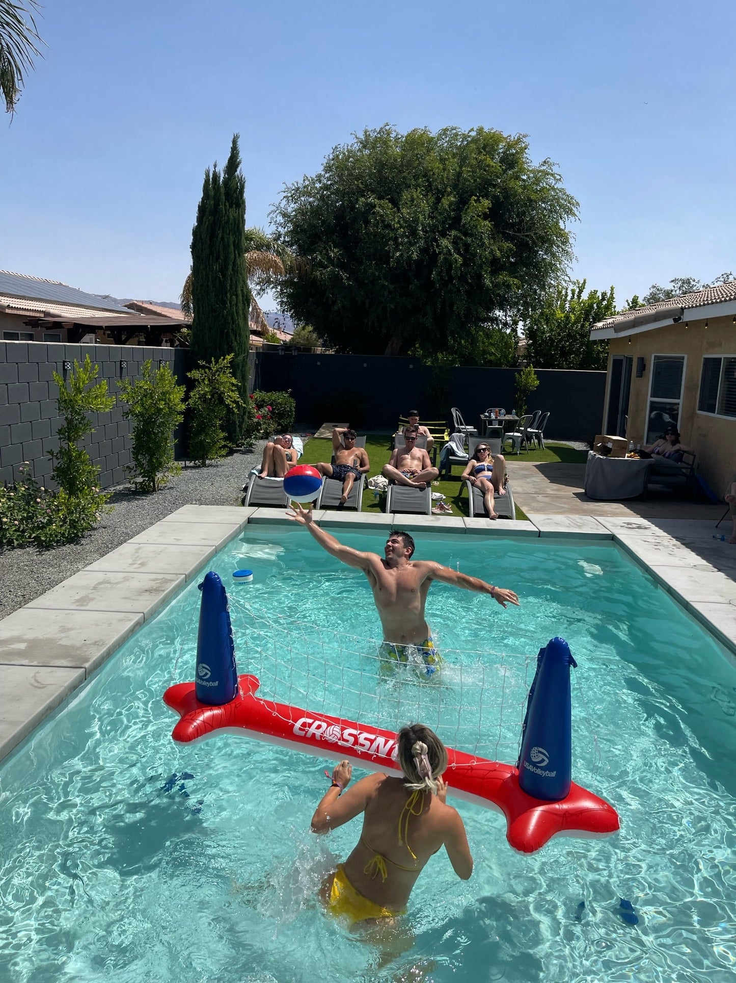 USAV x CROSSNET Inflatable Volleyball Net - CROSSNET