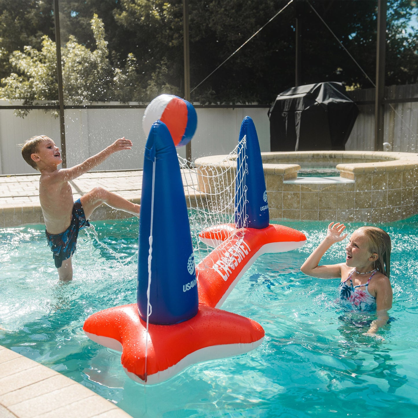 USAV x CROSSNET Inflatable Volleyball Net - CROSSNET