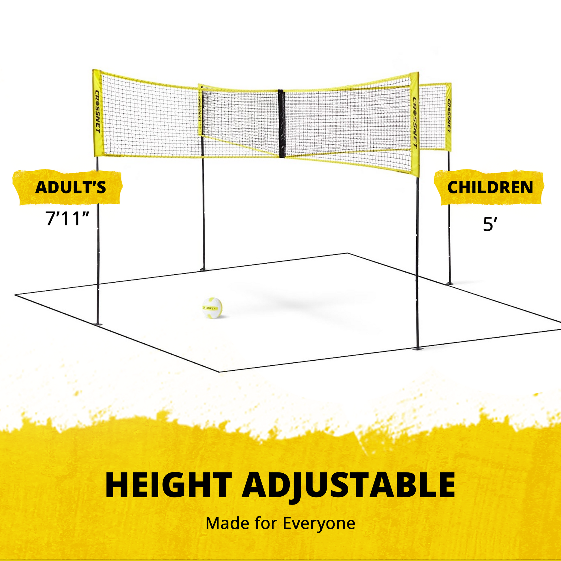 volleyball net dimensions