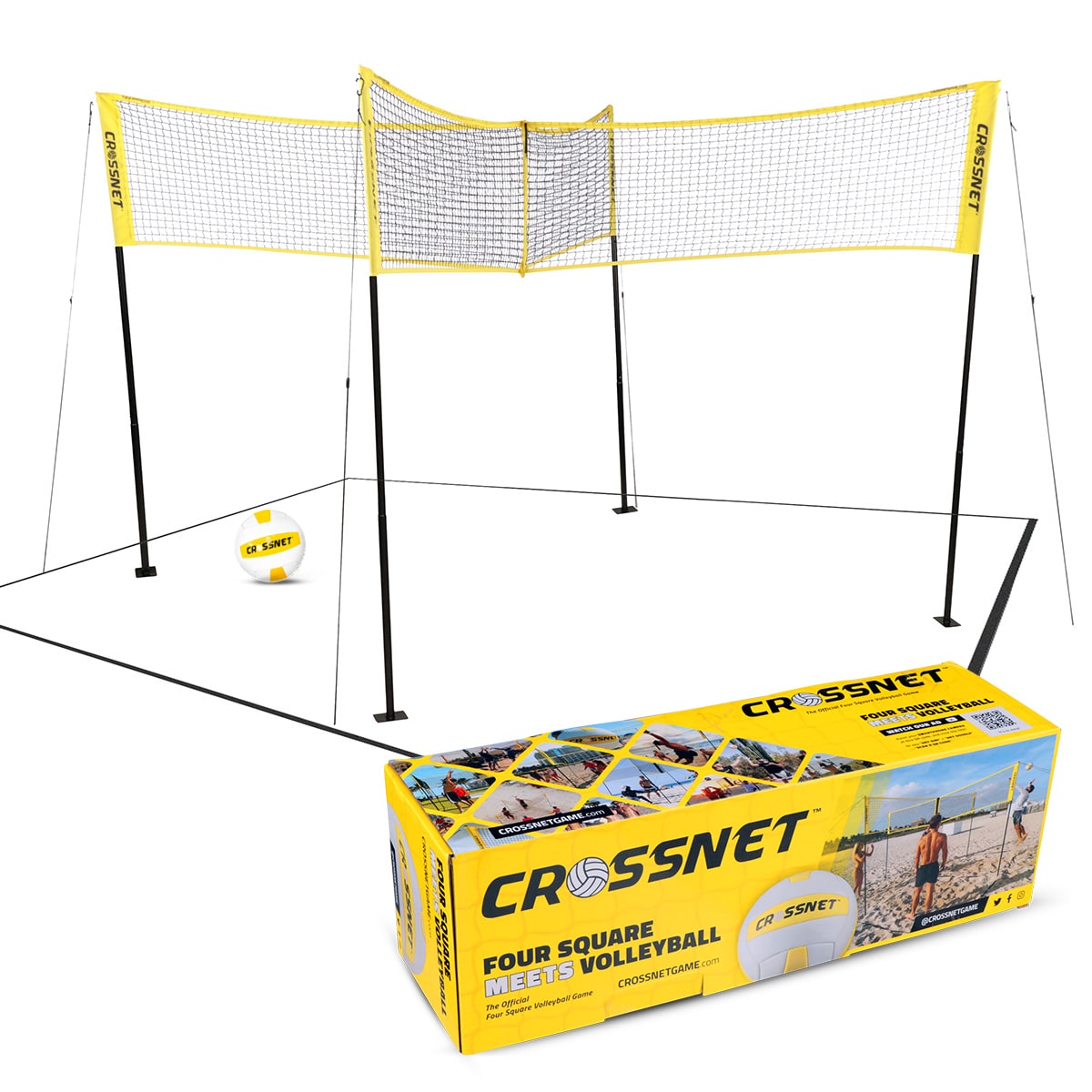 CROSSNET, Four Square Volleyball Net