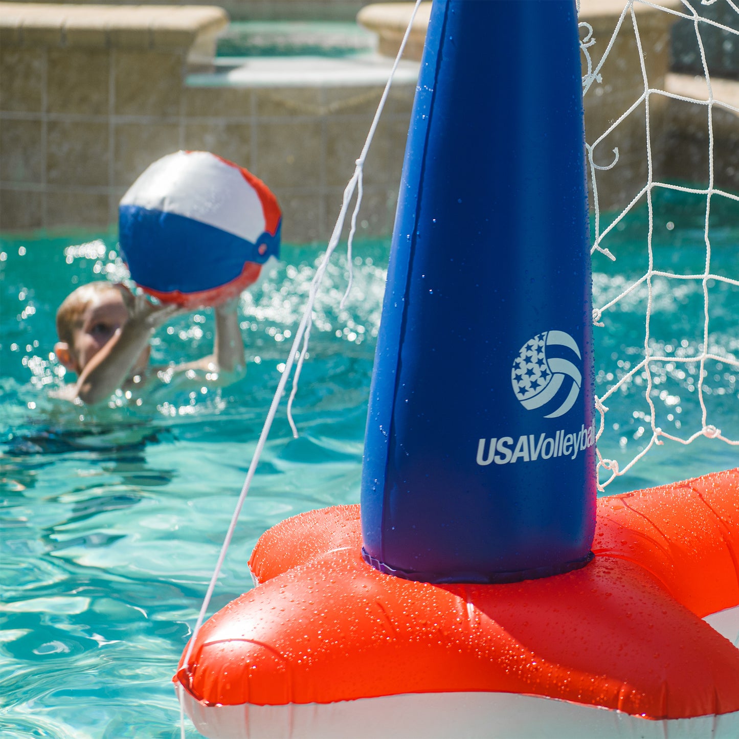 USAV x CROSSNET Inflatable Volleyball Net