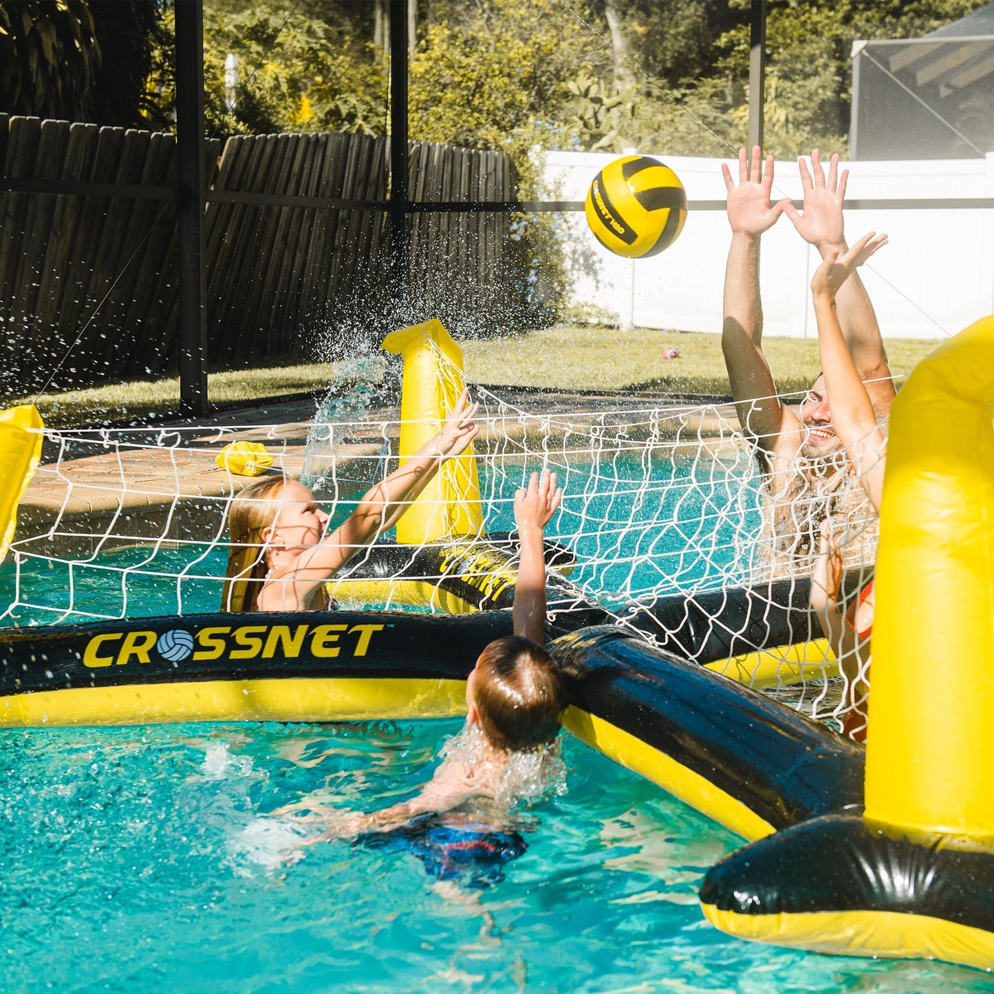 CROSSNET 4-Way Inflatable Volleyball Net - CROSSNET