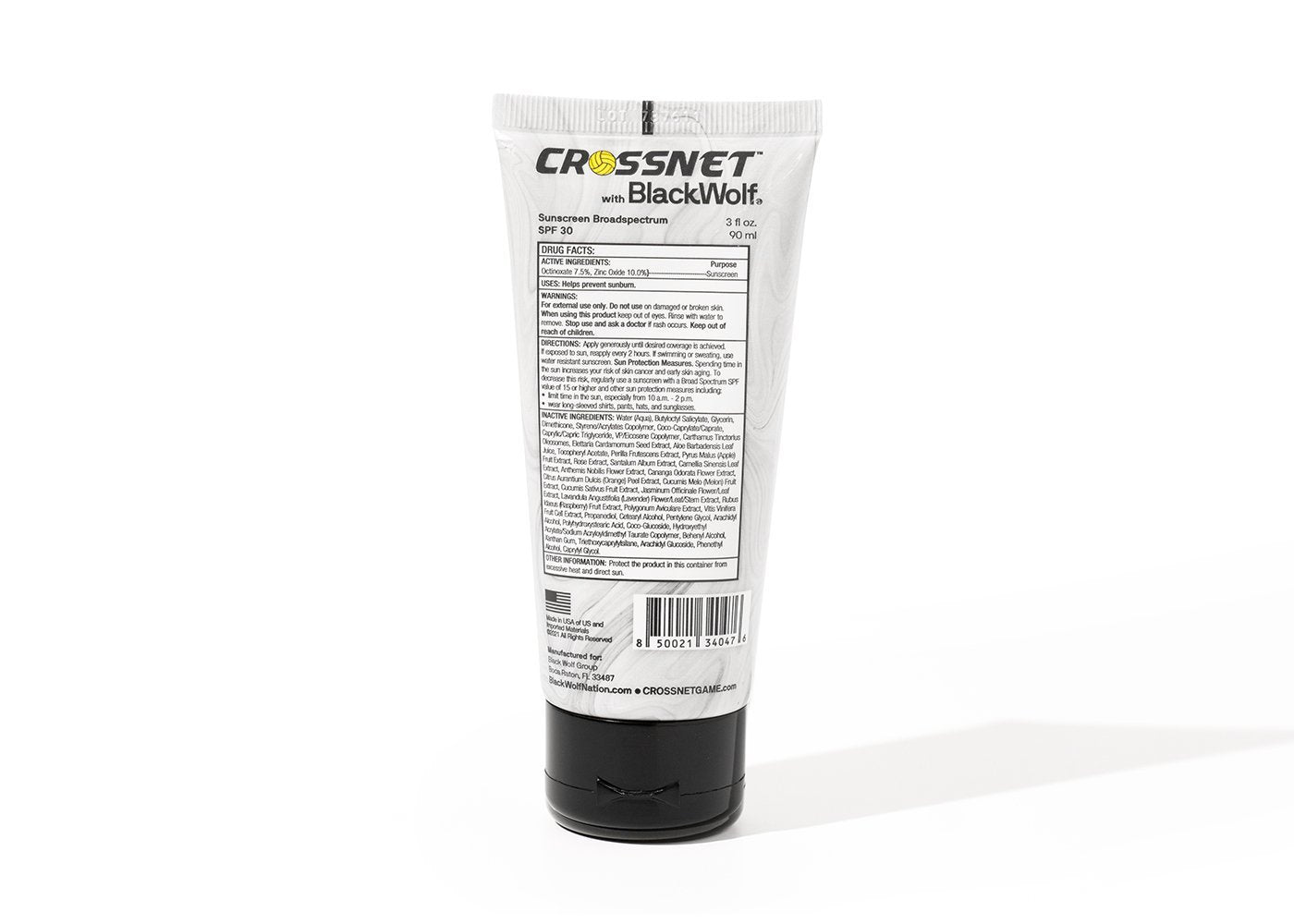 CROSSNET X Black Wolf Sunscreen (30 SPF) - Limited Edition - CROSSNET
