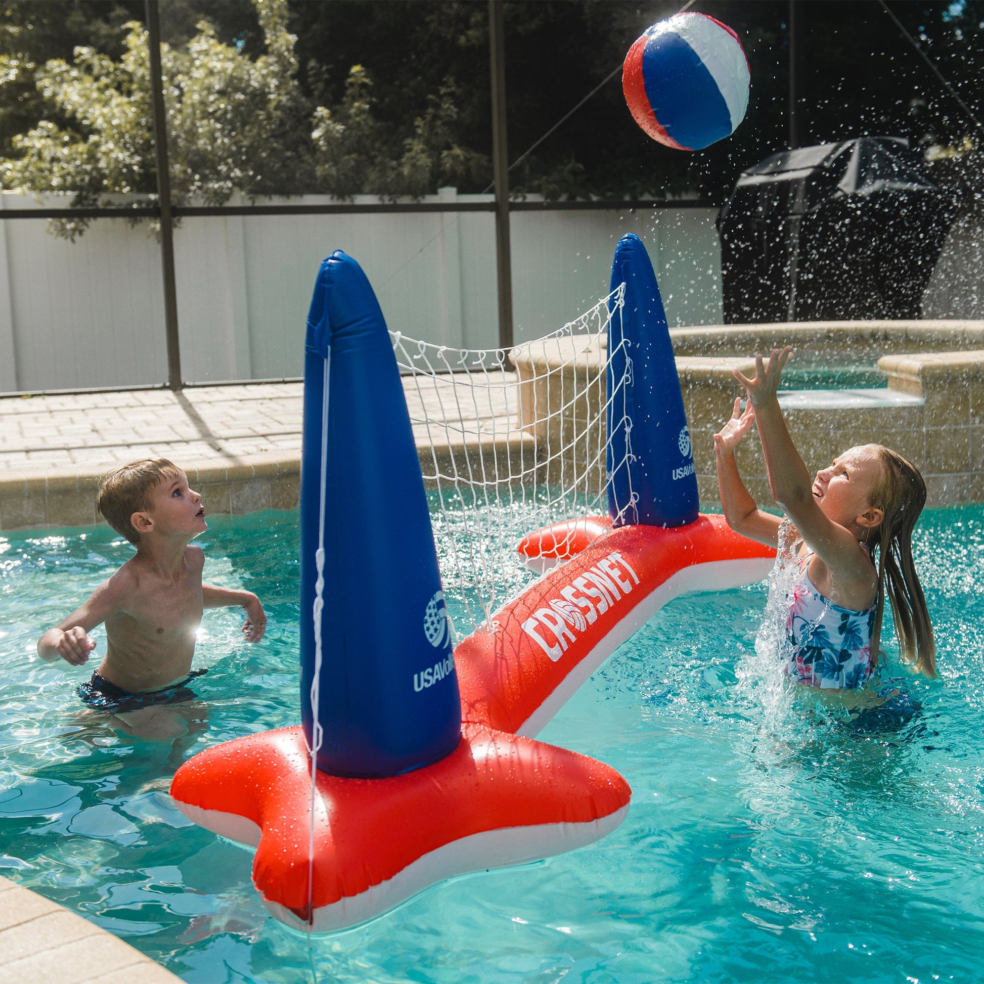USAV x CROSSNET Inflatable Volleyball Net - CROSSNET